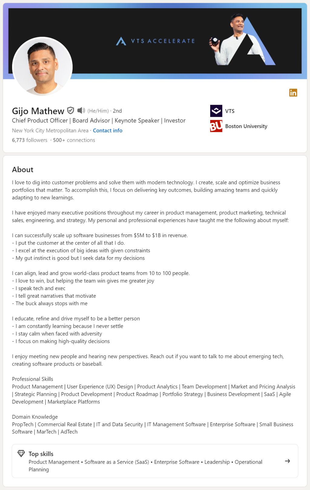 LinkedIn Profile Preview