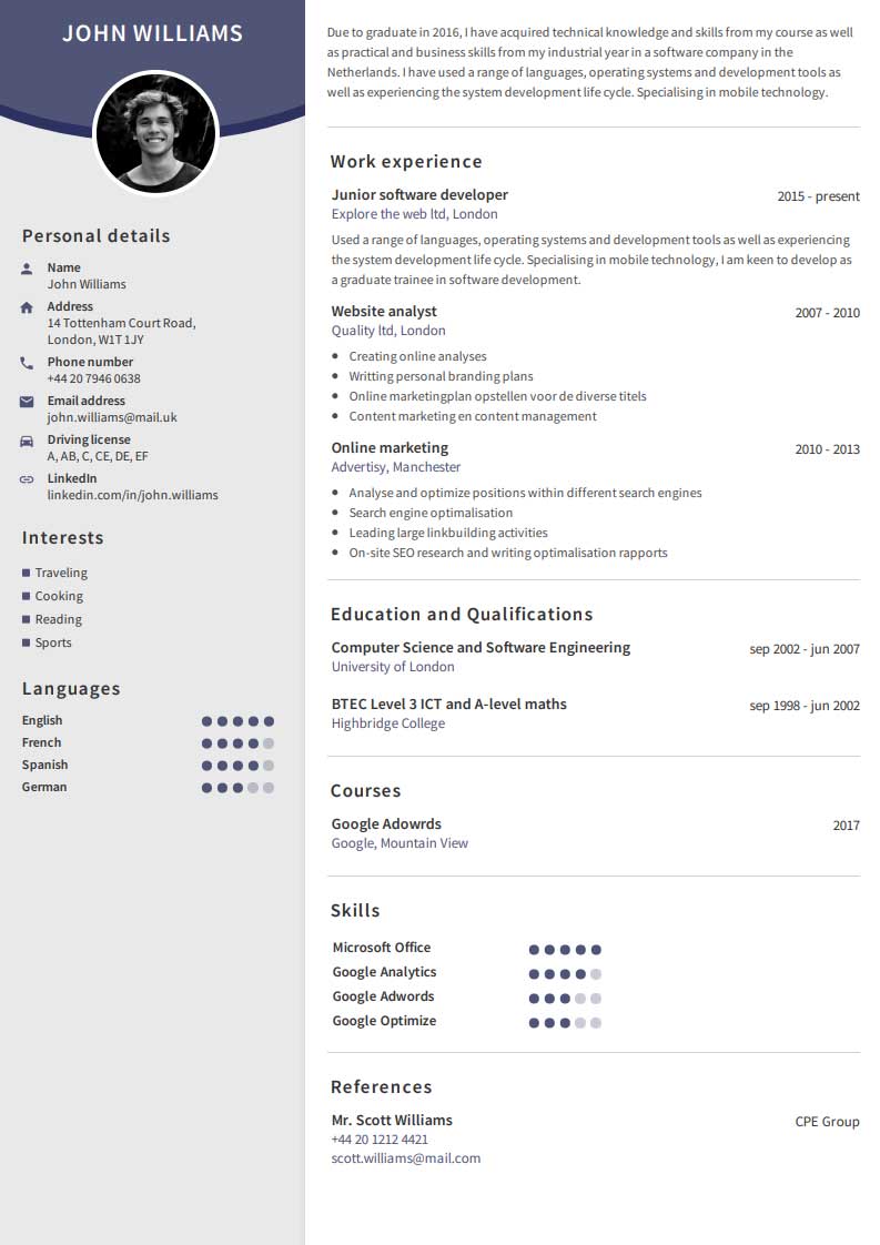 CV Template 3