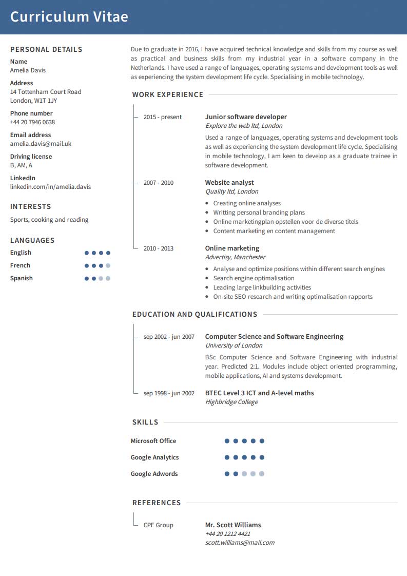 CV Template 6