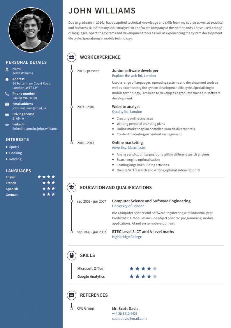 CV Template 7